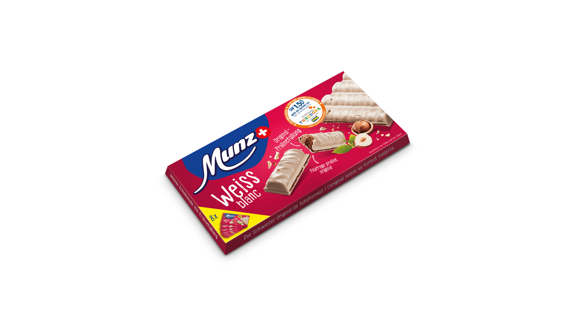 Munz Tafel Weiss mit Leporello