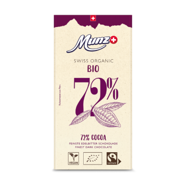 Swiss Organic 72% Cocoa 