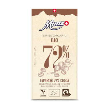 Swiss Organic Espresso 72% Cocoa