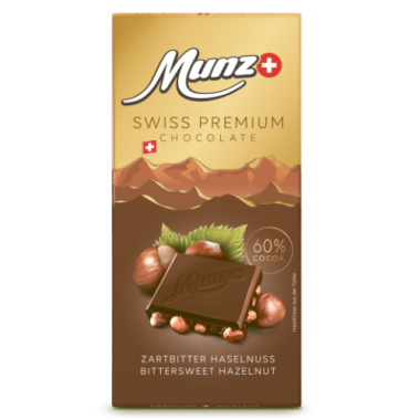 Swiss Premium Zartbitter 60 %/Nuss