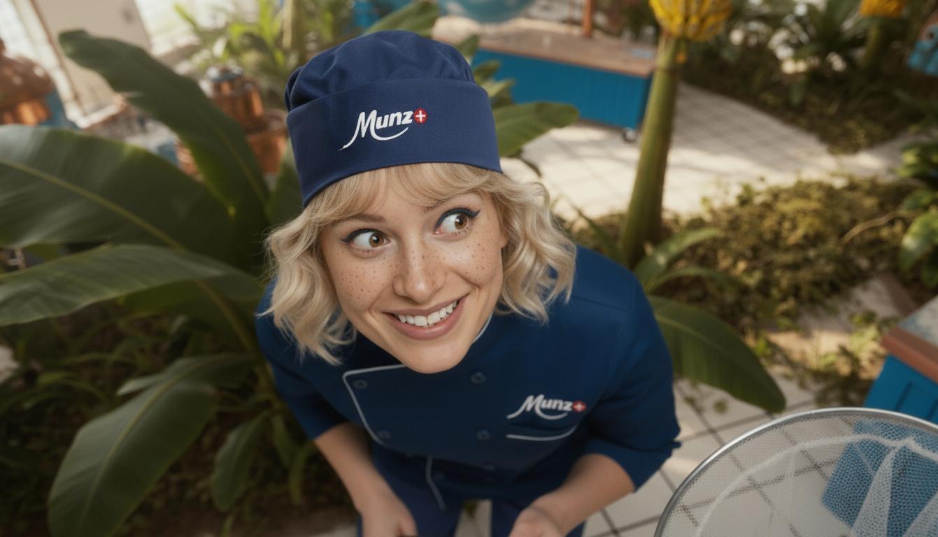 Munz Schoggi-Tüftlerin, schaut neugierig hin